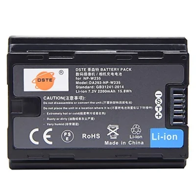 Immagine di DSTE NP W235 Li ion Batteria Ricambio Compatibile per XT4 X H2 H2S igital Macchina Fotografica
