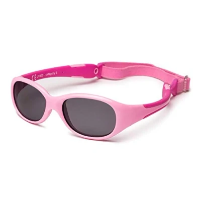 Immagine di Kiddus Occhiali da Sole realizzati in un Unico Pezzo. Per Bambini 0 mesi. Filtro Solare UV400 Sicuro. Molto Flessibile. Infrangibile. Senza BPA. Fascia Elastica Regolabile e Rimovibile. ALLROAD