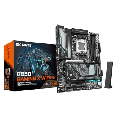 Immagine di GIGABYTE B850 GAMING X WIFI6E Scheda Madre CPU AMD Ryzen Serie 9000, VRM digitale 12+2+2 fasi, fino a 8200MHz DDR5 (OC), 1xPCIe 5.0 + 2xPCIe 4.0 M.2, LAN 2.5G, WIFI 6E, USB 3.2 Gen 2x2