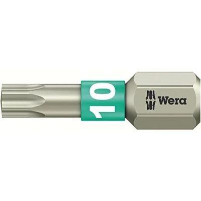 Immagine di Wera, 3867/1 TS SB Inserti TORX, in acciaio inox, TX 10 x 25 mm