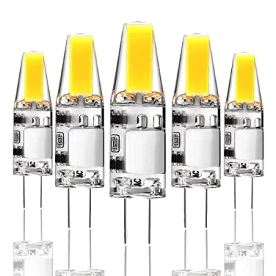 Immagine di Xinwanhong Lampadina LED G4, 3 W, 6000 K, luce bianca fredda, 300 lm, ricambio per lampade alogene da 30 12 V AC/DC, angolo di diffusione 360, senza sfarfallio, non dimmerabile, a risparmio