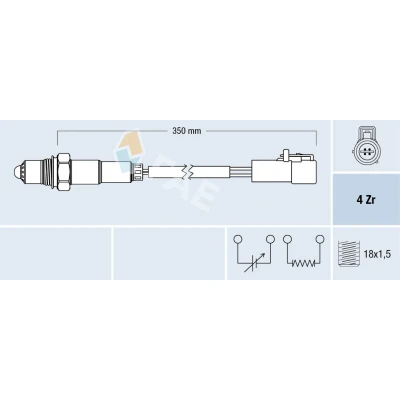 Immagine di FAE 77264 Sonda lambda FORD: FIESTA 6, 5, KA Hatchback