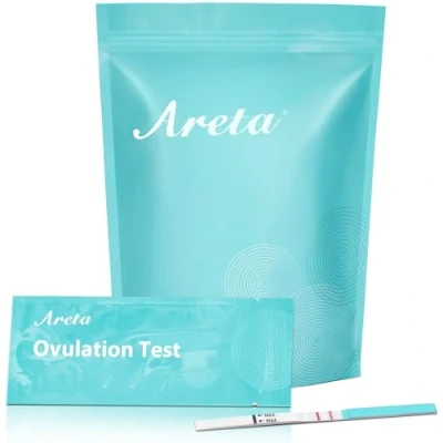 Immagine di Areta 30 x Test di Ovulazione Sensibile: Fertilità Donna 25 mIU/ml, Stick Affidabile, Kit da Confezioni Altamente Accurato, LH