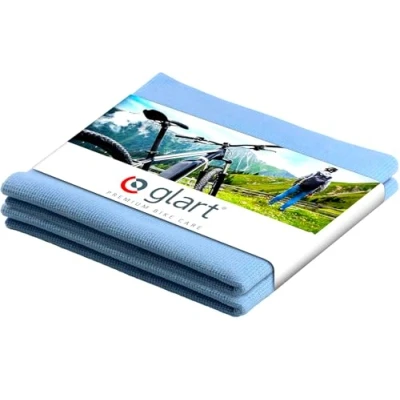 Immagine di Glart 42BBF Set da 2 Panni in Microfibra, Colore Blu, per la Pulizia della Bicicletta, 40 x cm, Morbido, AntiGraffio, Senza Pelucchi, lucidante