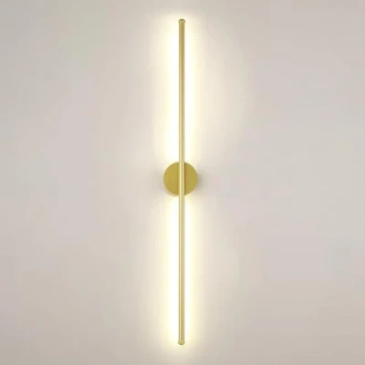 Immagine di ZJHESXV Lunga Striscia LED Lampada da Parete Tubo lineare Applique Oro per Interni vanità apparecchio di Illuminazione Dorate Camera Letto Scale corridoio