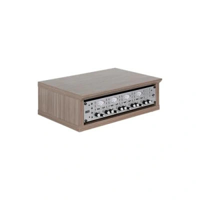 Immagine di Gator Frameworks Elite Furniture Series 2U Scaffale da tavolo in legno con finitura grigia (GFW ELITERK GRY)