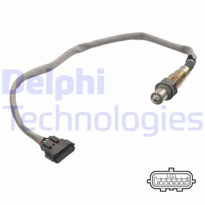 Immagine di DELPHI ES21117 12B1 Sonda lambda a banda larga, riscaldato NISSAN: Qashqai / Qashqai+2 I, 2, MICRA 5