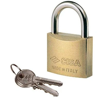 Immagine di LUCCHETTO OTTONE mm 30 KC CHIAVE UGUALE 22010 CISA