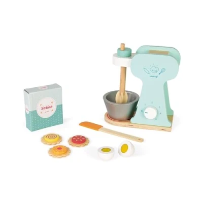Immagine di Janod Set Del Piccolo Pasticcere in Legno Giocattolo da Cucina Imitazione 6 Accessori Inclusi Dall&#039;Età di 8 Anni, J06605