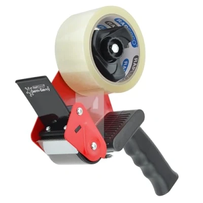 Immagine di Rapesco 1790 Dispenser per Nastro Adesivo da Imballaggio 960 Germ Savvy Antibatterico con 1 Rotolo di Trasparente