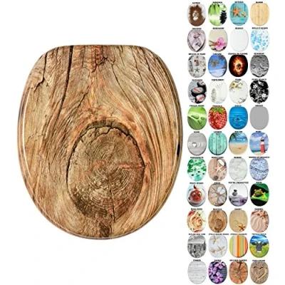 Immagine di Sanilo Sedile WC, grande scelta di belli copriwater da legno robusto e alta qualità (Rustico)