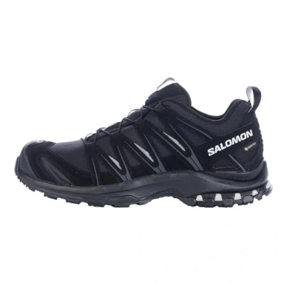 Immagine di Salomon XA Pro 3D Gore Tex Scarpe Impermeabili da Trail Running e Escursionismo Donna, Stabilità, Aderenza, Protezione a lungo termine, Black/Black/Mineral Grey, 38 EU