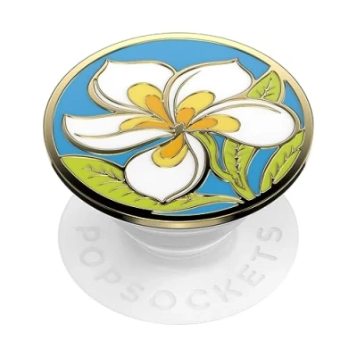 Immagine di PopSockets: PopGrip Supporto e Impugnatura per Telefoni Cellulari Tablet con un Top Intercambiabile Enamel Plumeria