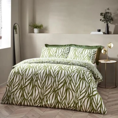 Immagine di Hoem Set copripiumino in cotone con frond