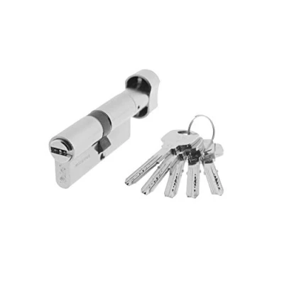 Immagine di Yale, YL6P3040HN, cilindro di sicurezza, YL6, a camma lunga, chiave, nichelato, 30 x 40 mm