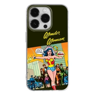 Immagine di Ert Group custodia per cellulare Apple Iphone 14 PRO originale e con licenza ufficiale DC, modello Wonder Woman 016 adattato in modo ottimale alla forma dello smartphone, TPU