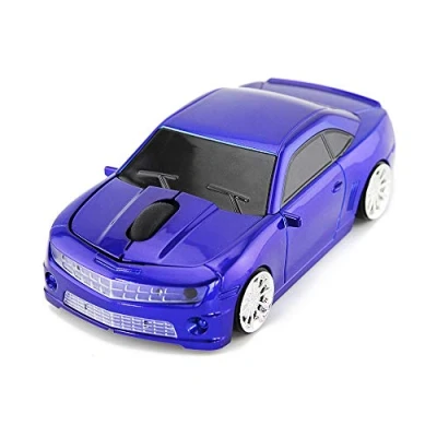 Immagine di ECOiNVA mouse senza fili per computer portatile, 2,4 GHz, ottico da ufficio DHF (blu)