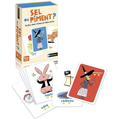 Immagine di Nathan Gioco di carte Sale o Peperoncino da 5 anni rime e suoni 2 a 4 giocatori