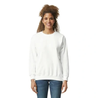 Immagine di Gildan Felpa Girocollo In Pile, Modello G18000, Uomo, Bianco, XL