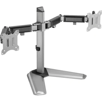 Immagine di My Wall HL 56 2 L vie Piedistallo per monitor 43,2 cm (17) 81,3 (32) Argento Regolabile in altezza, Ruotabile