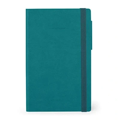 Immagine di Legami Taccuino a pagine bianche, Medium, 192 Pagine, Copertina in morbido PU, Carta certificata FSC®, avorio 90 g/m², Planner mensile, Rubrica, Segnalibro, 13x21 cm, Colore Malachite Green