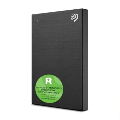 Immagine di Seagate One Touch, 1 TB, disco rigido esterno portatile, crittografia hardware attivata mediante password, PC, notebook e Mac, USB 3.0, Nero, con 2 anni di Rescue Services (STKY1000400)