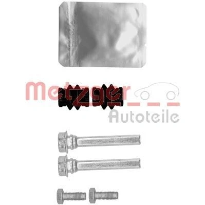 Immagine di METZGER 113 1481X Kit bussole guida, Pinza freno con bullone di guida supplementare MERCEDES BENZ: Classe B, A, C T modell
