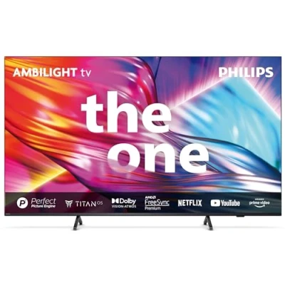 Immagine di Philips Ambilight 75PUS8919 4K LED Smart TV Display 75’’ con piattaforma Titan OS Pixel Precise Ultra HD e Dolby Atmos Sound, funziona Alexa Google Voice Assistant Grigio Antracite