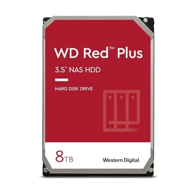 Immagine di WD 8TB RED PLUS 128MB CMR 3.5IN NASWARE 3.0