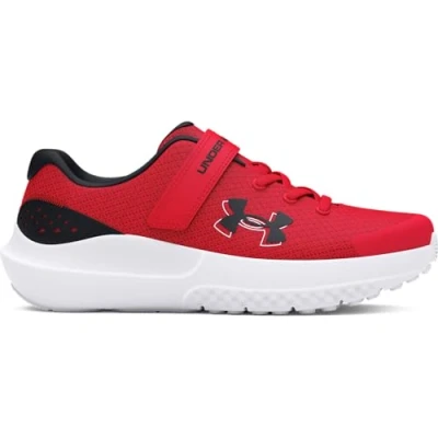 Immagine di Under Armour BPS Surge 4 AC Scarpe da corsa stabili per bambini, Taglia: 32, Red Maglia