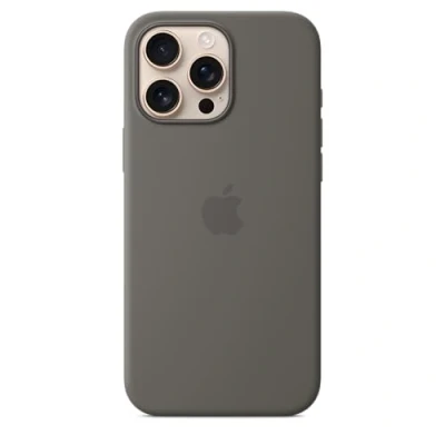 Immagine di Apple Silicone Back Cover Grigio MagSafe iPhone 16 Pro Max