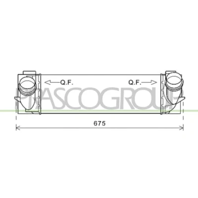Immagine di PRASCO BM804N002 Intercooler con giunti rapidi