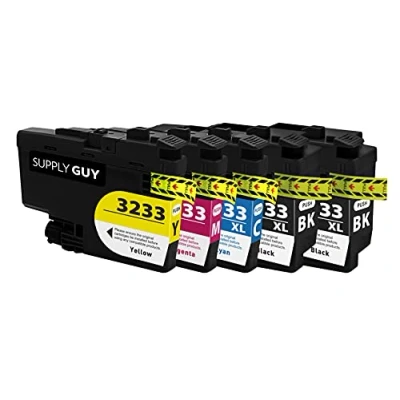 Immagine di Supply Guy 5 cartucce compatibile con Brother LC 3233 per DCP J1100dw MFC J1300dw