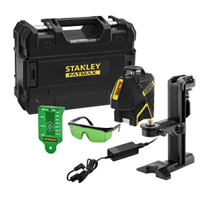 Immagine di STANLEY FMHT77617 1 LIVELLA LASER 360 + 2 LINEE VERTICALI RAGGIO VERDE SLGI 2V BATTERIA LI ION