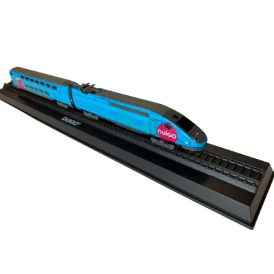 Immagine di New Ray Replica in miniatura TGV Ouigo 08113 da 5 anni Un modello ridotto di collezione e gioco per i fan del treno