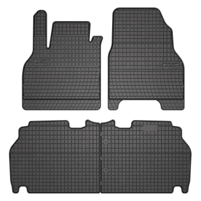 Immagine di FROGUM 07831 Set tappetino Gomma anteriore e posteriore 4 nero Su misura RENAULT: Kangoo II / Grand