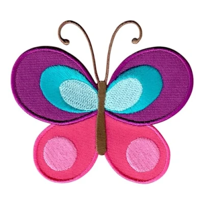 Immagine di PatchMommy Toppa Termoadesiva Farfalla Patch Ricamate per Ferro da Stiro o Cucire Toppe Adesive Vestiti, Applicazioni Tessuti Bambini