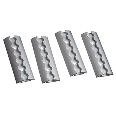 Immagine di FTsolid 4 x 15cm binario di fissaggio in alluminio per linee aeree forma rotonda semicircolare con fori carico