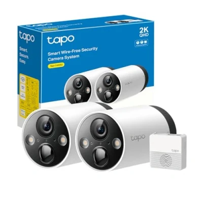 Immagine di Tapo C420S2 Telecamera Wi Fi Esterno Qhd 2K, Batteria Senza Fili, Allarme Con Rilevamento Del Movimento, Ai Detection, Ip65, 2 Vie Audio, Visione Notturna a Colori, Telecamere e Hub
