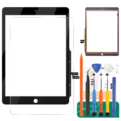 Immagine di Per iPad 10.2 pollice 2019 2020 7th 8th Touch Screen Digitizer Vetro di Ricambio Display Panel Kit Parti Riparazione (non LCD, Nessun Pulsante Home) (Nero)