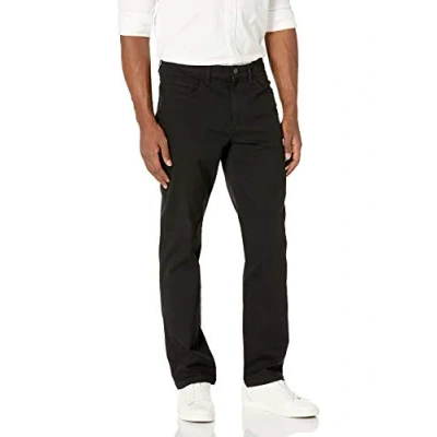 Immagine di Amazon Essentials Chino Elasticizzati Comodi con 5 Tasche Taglio Dritto (in precedenza Goodthreads) Uomo, Nero, 34W / 33L