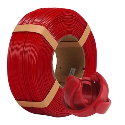Immagine di eSUN PLA+ Refill filamento di ricarica 1,75 mm, PLA Plus senza spago per stampa 3D, precisione dimensionale +/ 0,03 1 kg (2,2 libbre) stampanti Rosso fuoco