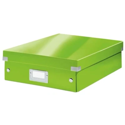 Immagine di Leitz Click &amp; Store WOW Scatola Organizer Media, per Archivio e Organizzazione di Cavi Cancelleria, Adatta a Casa Ufficio, Verde, 60580054
