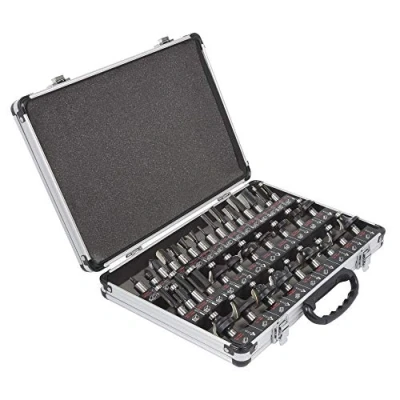 Immagine di Trend Set di Partenza 35 Frese per Router, Gambo da 12,7 mm, Punta in Carburo Tungsteno, Custodia Alluminio Inclusa, SET/SS35X1/2TC
