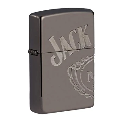 Immagine di Zippo Black Ice Jack Daniels, Multi Cut, Armor Accendino antivento a benzina, ricaricabile, in confezione regalo