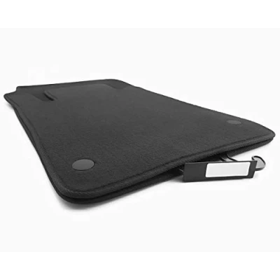 Immagine di kh Teile Tappetini per auto SLK (2004 2011) R171 / AMG, in velluto, qualità originale, colore: nero