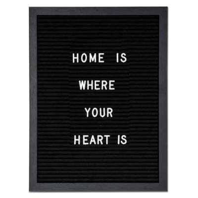 Immagine di levandeo Lettere board, 30 x 40 cm, colore nero, in tessuto