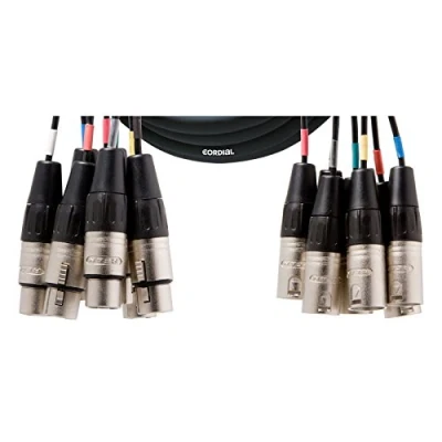 Immagine di Cordial CML 8 0 FV 3 C Cavo multiplo, da XLR femmina a maschio, lunghezza m