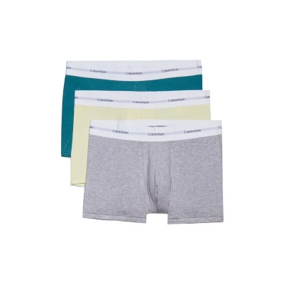Immagine di Calvin Klein Uomo Pantaloncini Boxer Confezione da 3 con Fascia Logo, Multicolore (Garden Glade, Gr Heather, Lively TL), XL
