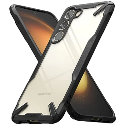 Immagine di Ringke Fusion X Compatibile con Cover Samsung S23, Custodia Bella e Protettiva Ottimo Grip, Bumper Nera Antiurto Resistente Disegnato per Galaxy S23 5G Black